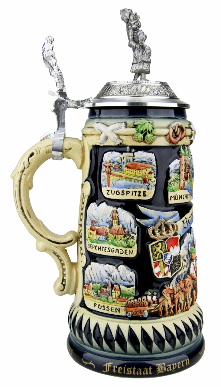 100 Years Free State Of Bavaria | Freistaat Bayern Beer Stein 5 100 Years Free State Of Bavaria | Freistaat Bayern Beer Stein - Image 3