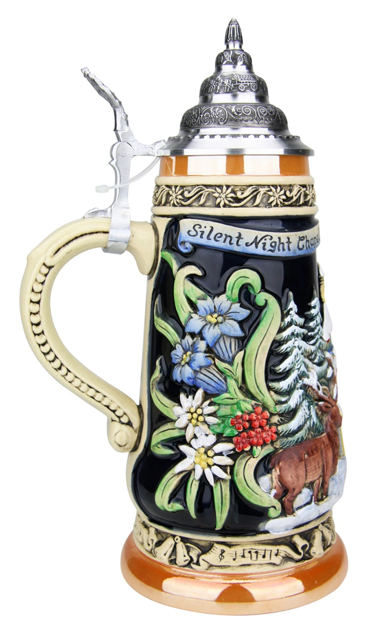 200th Anniversary Silent Night Chapel German Christmas Beer Stein 6 200th Anniversary Silent Night Chapel German Christmas Beer Stein - Image 4