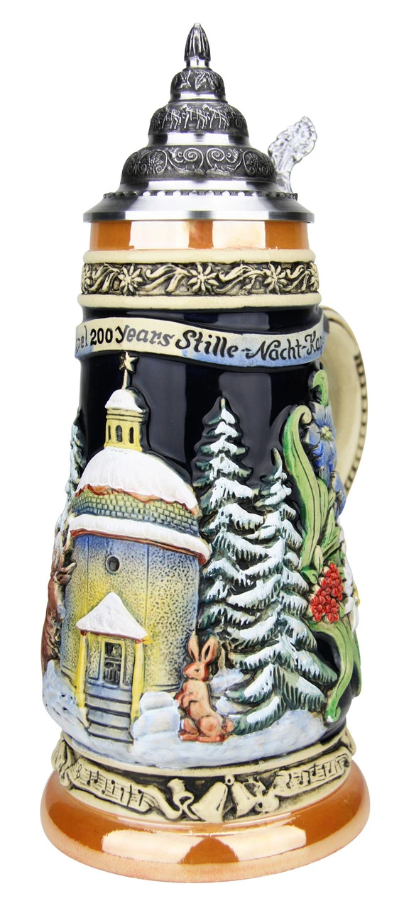 200th Anniversary Silent Night Chapel German Christmas Beer Stein 7 200th Anniversary Silent Night Chapel German Christmas Beer Stein - Image 5
