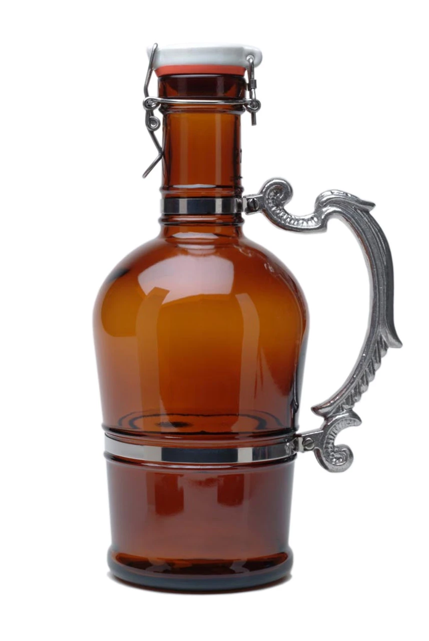 German Beer Growler 2 Liter Flip Top Style With Romantic Handle 3 German Beer Growler 2 Liter Flip Top Style With Romantic Handle