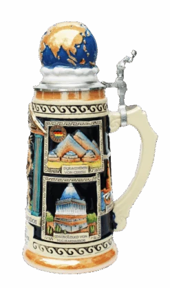 Seven Wonders Of The Ancient World Beer Stein 7 Seven Wonders Of The Ancient World Beer Stein -Beer Stein Store 7 Wonders of the Antique World Beer Stein K1025 RS SM 07399.1395786449