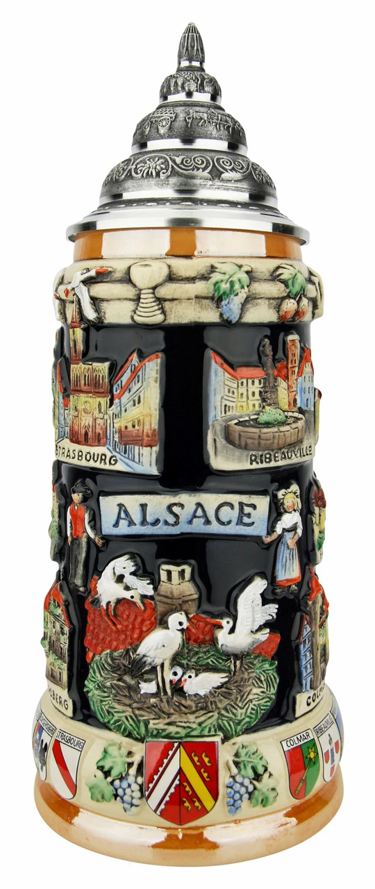 Alsace Souvenir Beer Stein 3 Alsace Souvenir Beer Stein