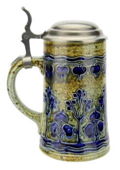 Art Nouveau Stylized Linden Tree Salt Glaze Beer Stein 13 Art Nouveau Stylized Linden Tree Salt Glaze Beer Stein -Beer Stein Store Art Nouveau Stylized Linden Tree Salt Glaze Beer Stein GM0066 90 LS SM 31968.1586980618