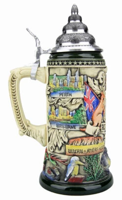 Australia Beer Stein Rustic 7 Australia Beer Stein Rustic -Beer Stein Store Australia Beer Stein Rustic K313ARU LS SM 78908.1555527524