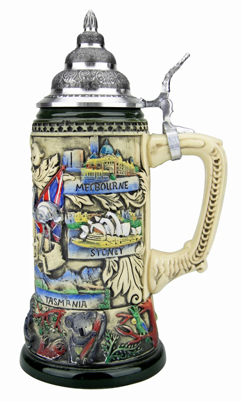Australia Beer Stein Rustic 4 Australia Beer Stein Rustic - Image 2
