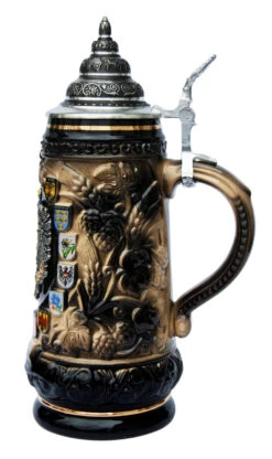 Austria Coat Of Arms Beer Stein 7 Austria Coat Of Arms Beer Stein -Beer Stein Store Austria Coat of Arms Beer Stein K456SZA RS SM 71828.1401226052