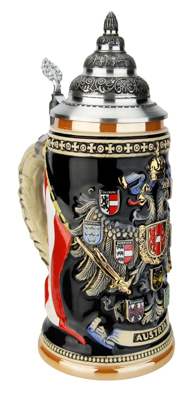 Austria Eagle Coat Of Arms Beer Stein 4 Austria Eagle Coat Of Arms Beer Stein - Image 2