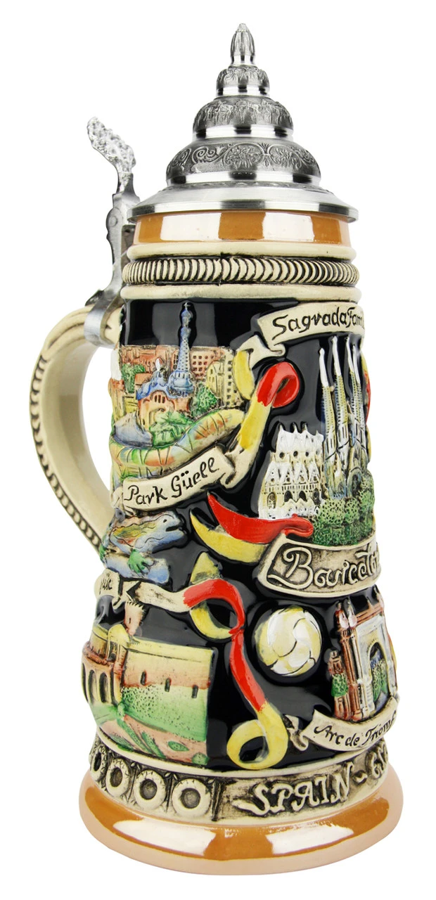 Barcelona Spain Beer Stein 4 Barcelona Spain Beer Stein - Image 2
