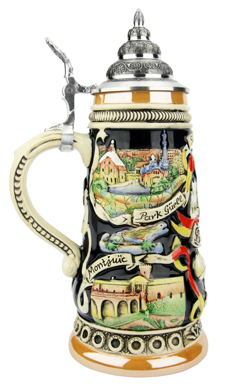 Barcelona Spain Beer Stein 5 Barcelona Spain Beer Stein - Image 3