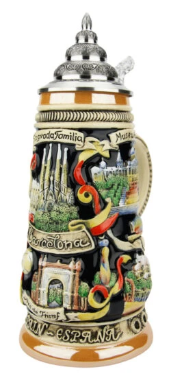 Barcelona Spain Beer Stein 10 Barcelona Spain Beer Stein -Beer Stein Store Barcelona Spain Beer Stein K307BA RA SM 09748.1574957518