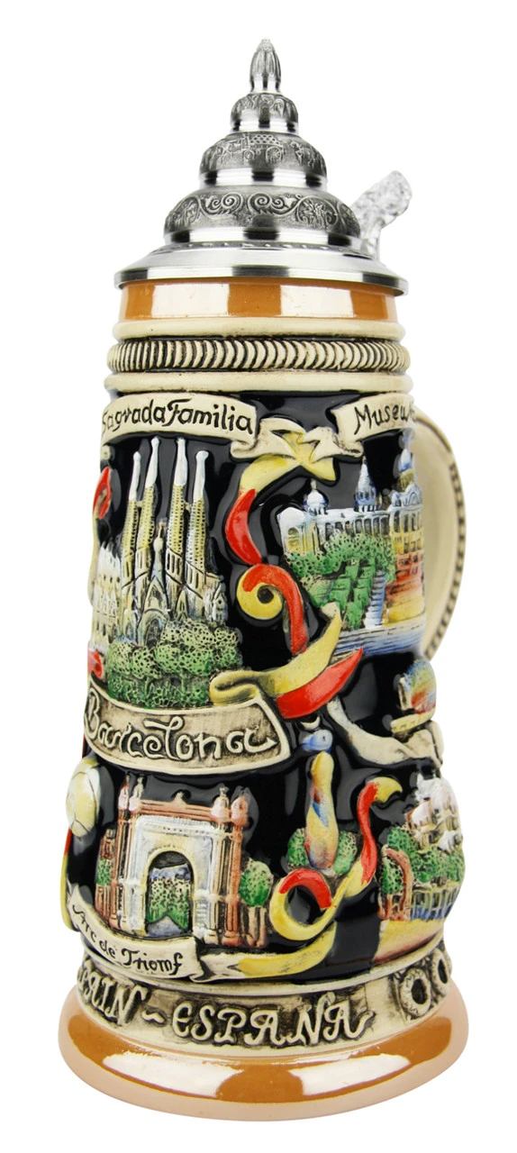 Barcelona Spain Beer Stein 6 Barcelona Spain Beer Stein - Image 4