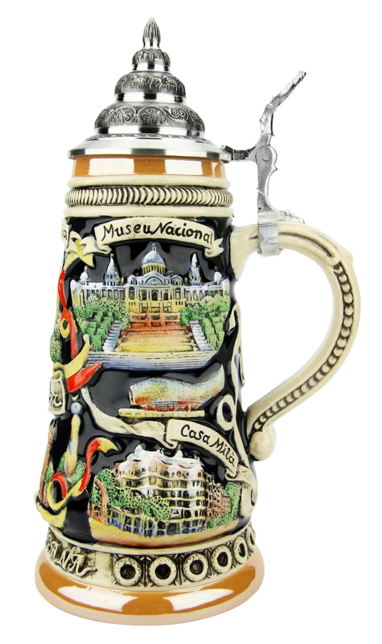 Barcelona Spain Beer Stein 7 Barcelona Spain Beer Stein - Image 5