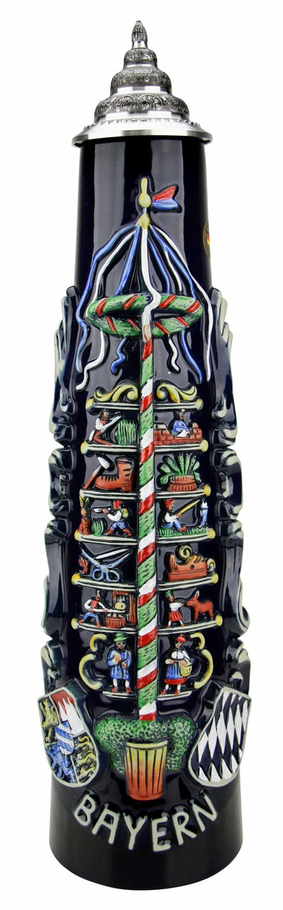 Bavaria Bayern Maypole Jug Stein | 2 Liter 3 Bavaria Bayern Maypole Jug Stein | 2 Liter