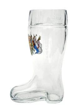 Bavaria Crest Glass Beer Boot 0.5 Liter 13 Bavaria Crest Glass Beer Boot 0.5 Liter -Beer Stein Store Bavaria Crest Glass Beer Boot 0.5 Liter Side SM 76220.1510242216