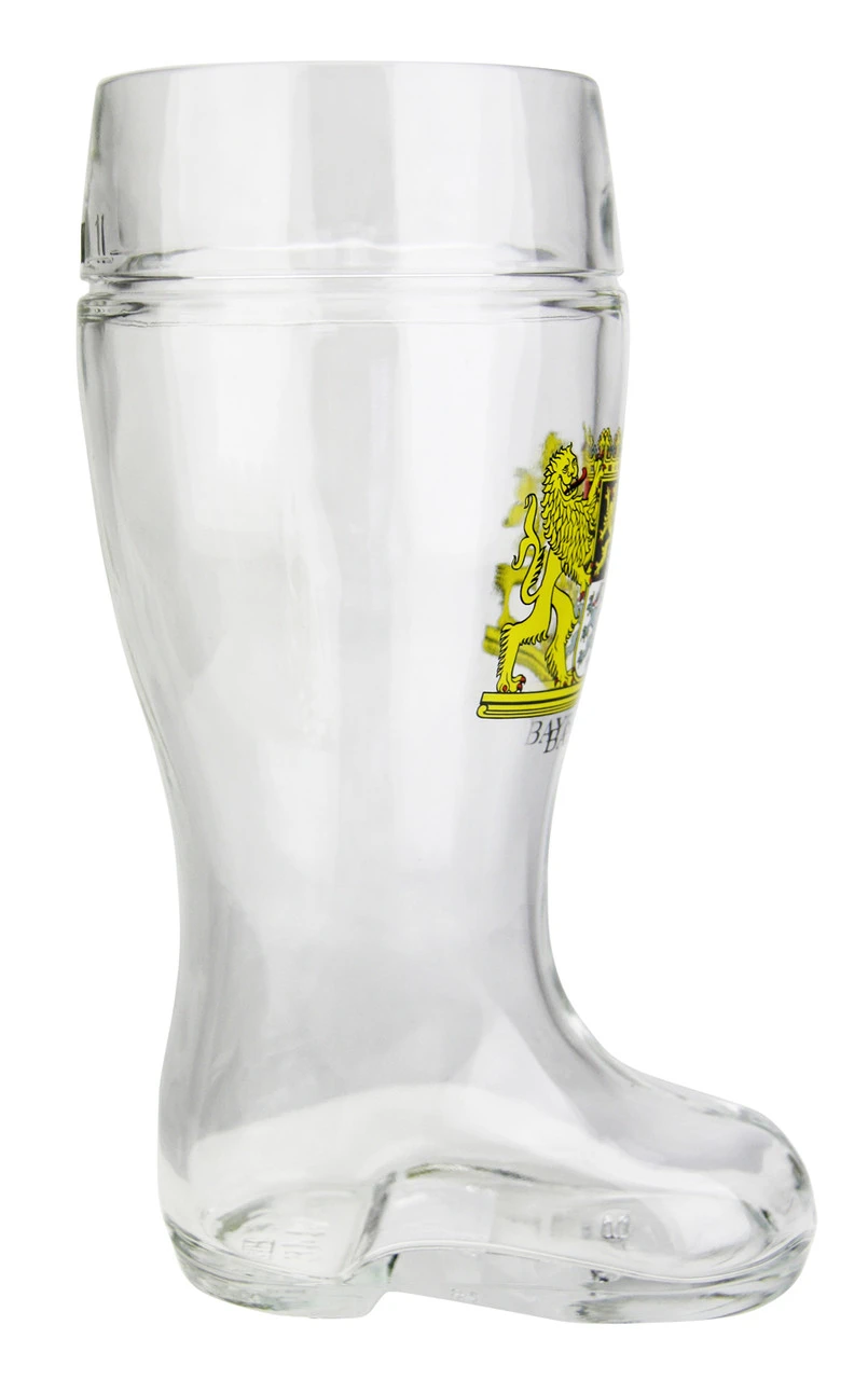 Bavaria Crest Glass Beer Boot 1 Liter 6 Bavaria Crest Glass Beer Boot 1 Liter - Image 4