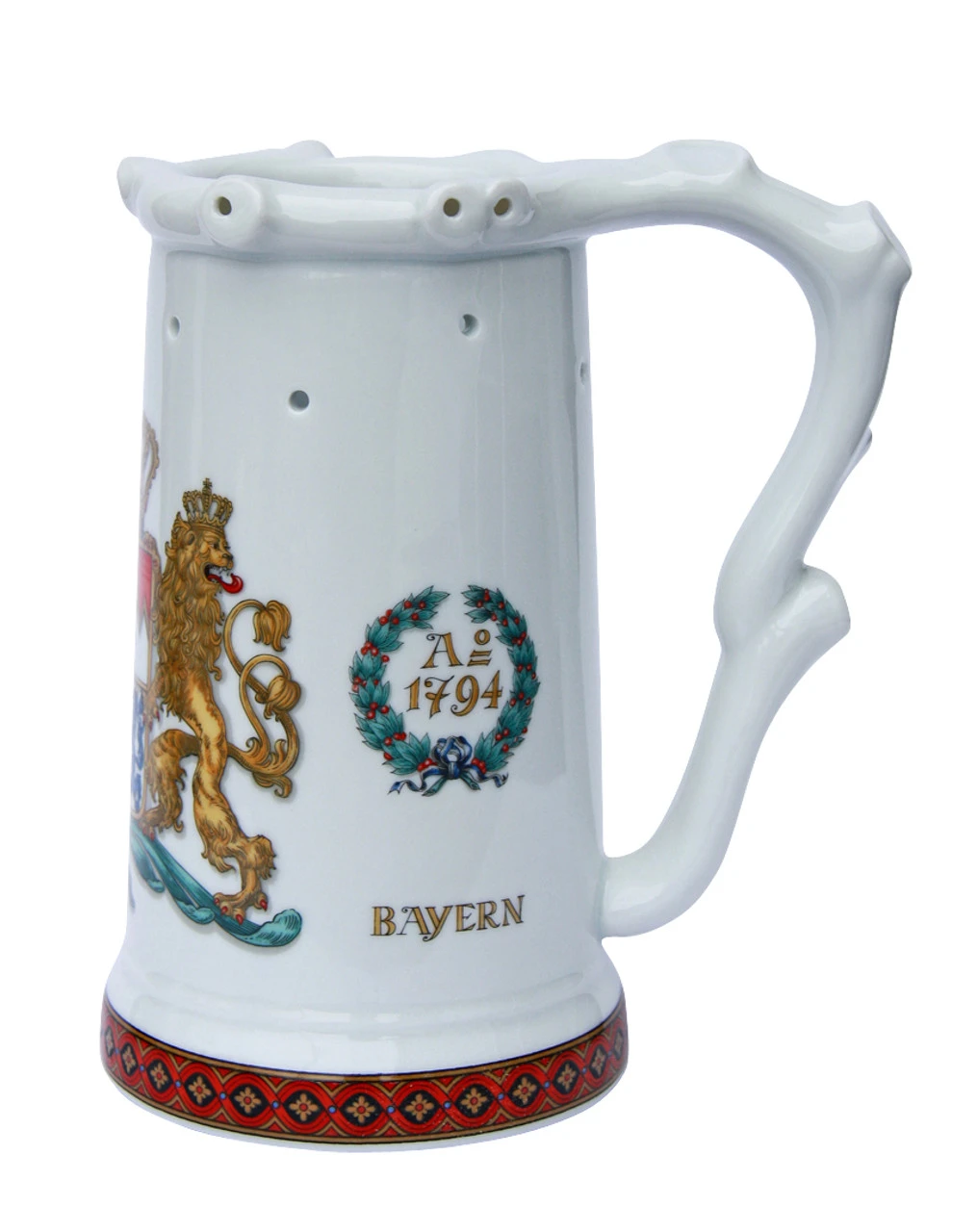 Zimmermann Bavaria Crest Porcelain Puzzle Beer Stein 5 Zimmermann Bavaria Crest Porcelain Puzzle Beer Stein - Image 3