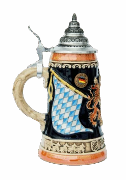 Bavaria Lion Crest Beer Stein -Beer Stein Store Bavaria Lion Crest Beer Stein K200WB LS SM 19659.1395851639