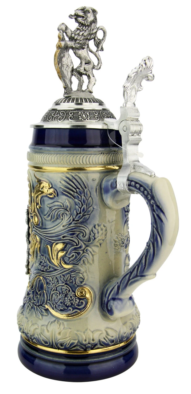 Bavaria Lion Crest Beer Stein With Bavarian Lion Lid 6 Bavaria Lion Crest Beer Stein With Bavarian Lion Lid - Image 4