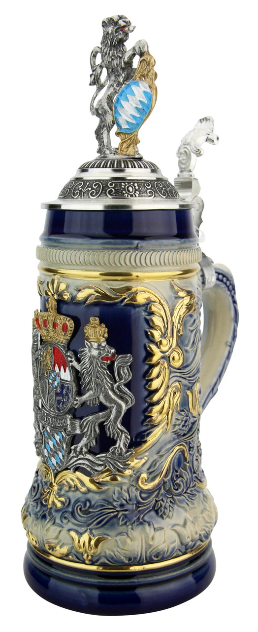 Bavaria Lion Crest Beer Stein With Bavarian Lion Lid 8 Bavaria Lion Crest Beer Stein With Bavarian Lion Lid - Image 6