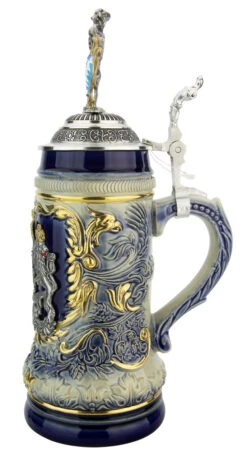 Bavaria Lion Crest Beer Stein With Bavarian Lion Lid 12 Bavaria Lion Crest Beer Stein With Bavarian Lion Lid -Beer Stein Store Bavaria Lion Crest Beer Stein with Bavarian Lion Lid ZB14232001 RS SM 02007.1611516336