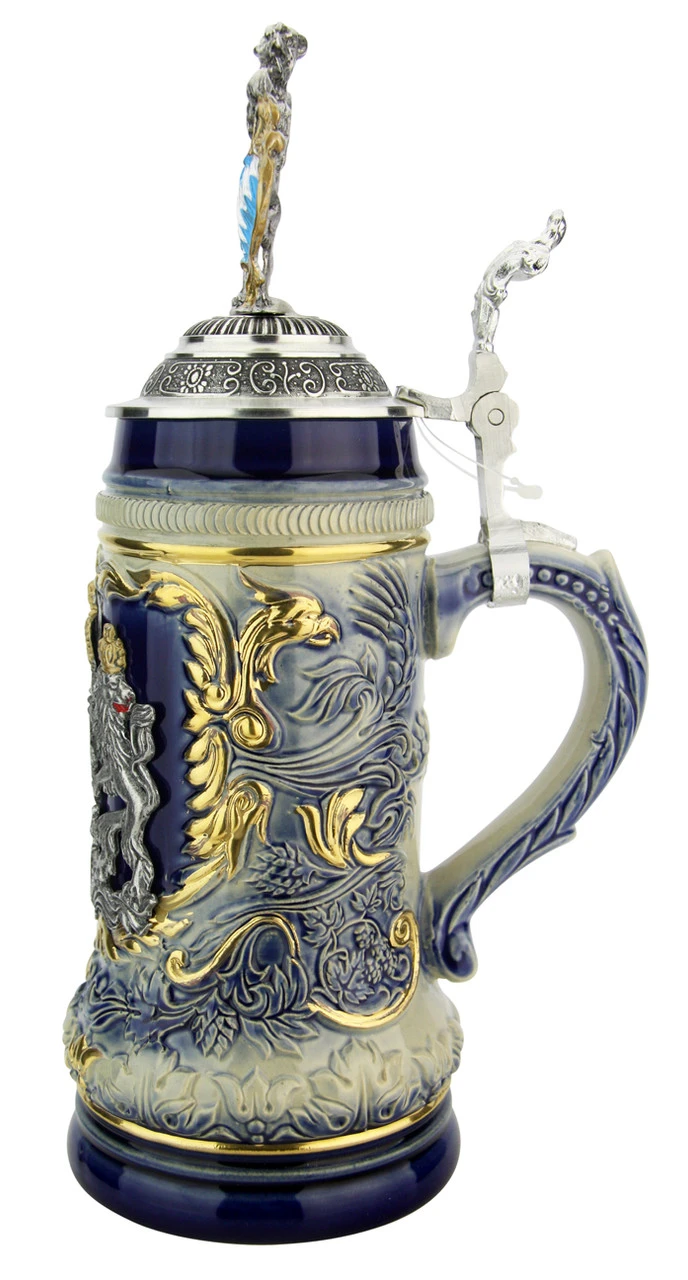 Bavaria Lion Crest Beer Stein With Bavarian Lion Lid 7 Bavaria Lion Crest Beer Stein With Bavarian Lion Lid - Image 5