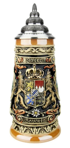 Bavaria Oberammergau German Beer Stein 11 Bavaria Oberammergau German Beer Stein -Beer Stein Store Bavaria Oberammergau German Beer Stein K1001 FNT SM 12589.1585841246