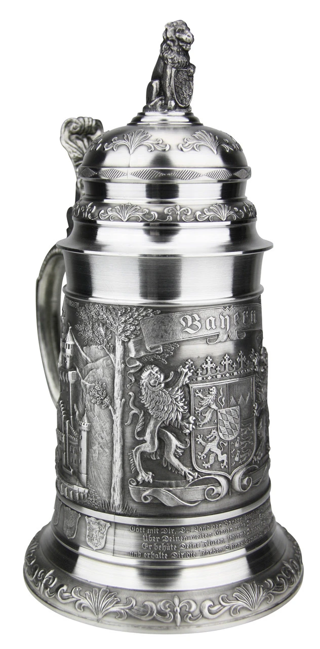 Bavaria Pewter Beer Stein 3 Bavaria Pewter Beer Stein