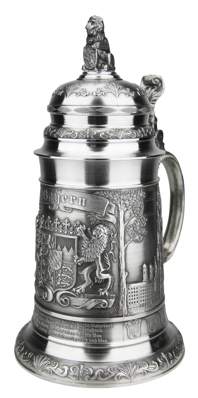 Bavaria Pewter Beer Stein 5 Bavaria Pewter Beer Stein - Image 3