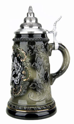 Bavaria Pewter Lion Crest Beer Stein 8 Bavaria Pewter Lion Crest Beer Stein -Beer Stein Store Bavaria Pewter Lion Crest Beer Stein K455SZB RS SM 49934.1490903076