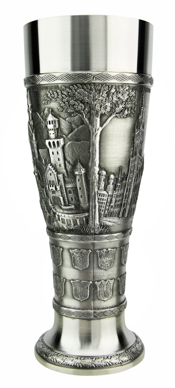 Bavaria Pewter Wheat Beer Tulip 6 Bavaria Pewter Wheat Beer Tulip - Image 4