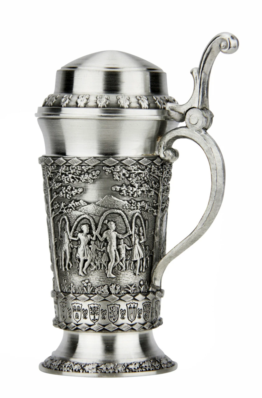 Bavaria Schnapps Pewter Mini Stein | 1 Oz 6 Bavaria Schnapps Pewter Mini Stein | 1 Oz - Image 4