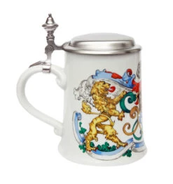 Zimmermann Bavaria Shield And Lion Porcelain Beer Stein 9 Zimmermann Bavaria Shield And Lion Porcelain Beer Stein -Beer Stein Store Bavaria Shield and Lion Porcelain Beer Stein Z9422 LS SM 82430.1432143727