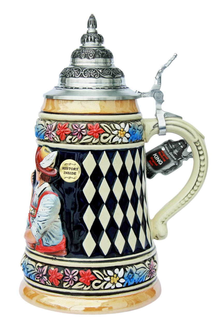 Bavarian Arm Wrestler Beer Stein 4 Bavarian Arm Wrestler Beer Stein - Image 2