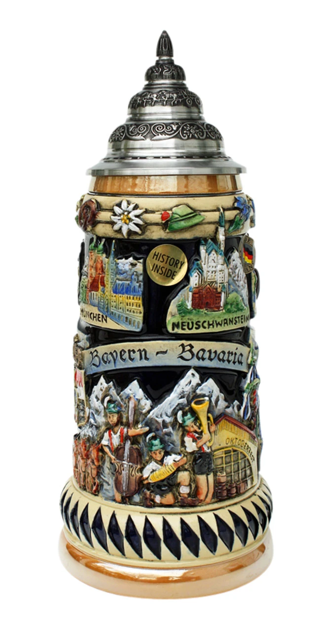 Bavarian Celebration Beer Stein 3 Bavarian Celebration Beer Stein