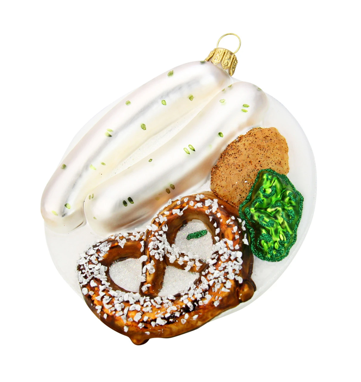 Bavarian Breakfast Glass Christmas Ornament 3 Bavarian Breakfast Glass Christmas Ornament
