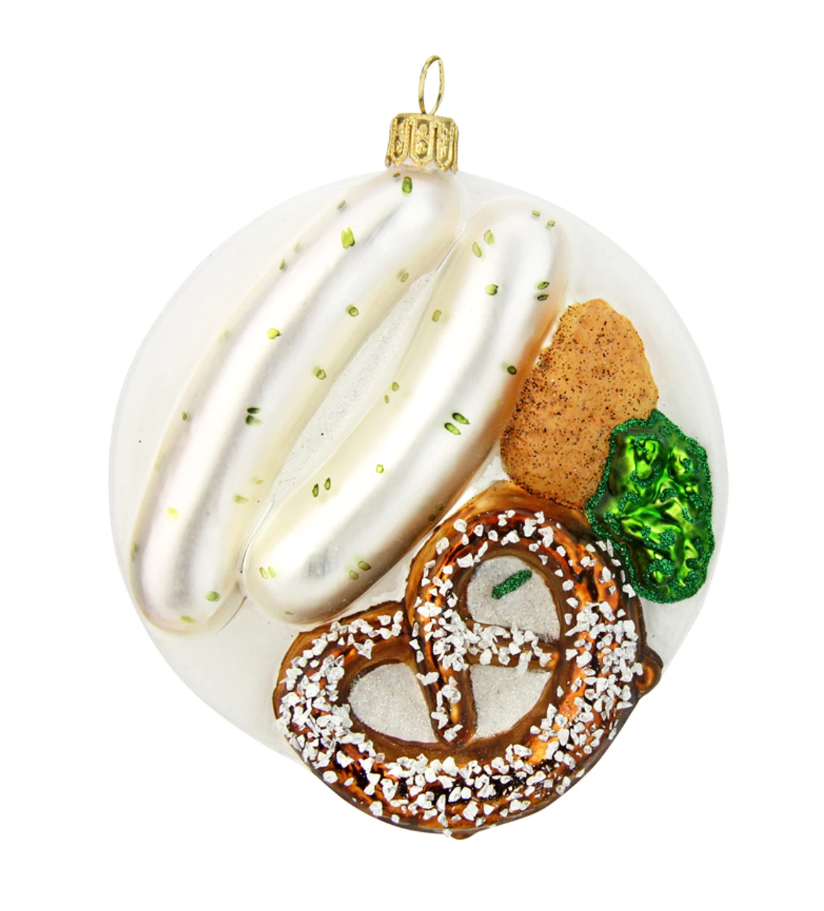 Bavarian Breakfast Glass Christmas Ornament 5 Bavarian Breakfast Glass Christmas Ornament - Image 3