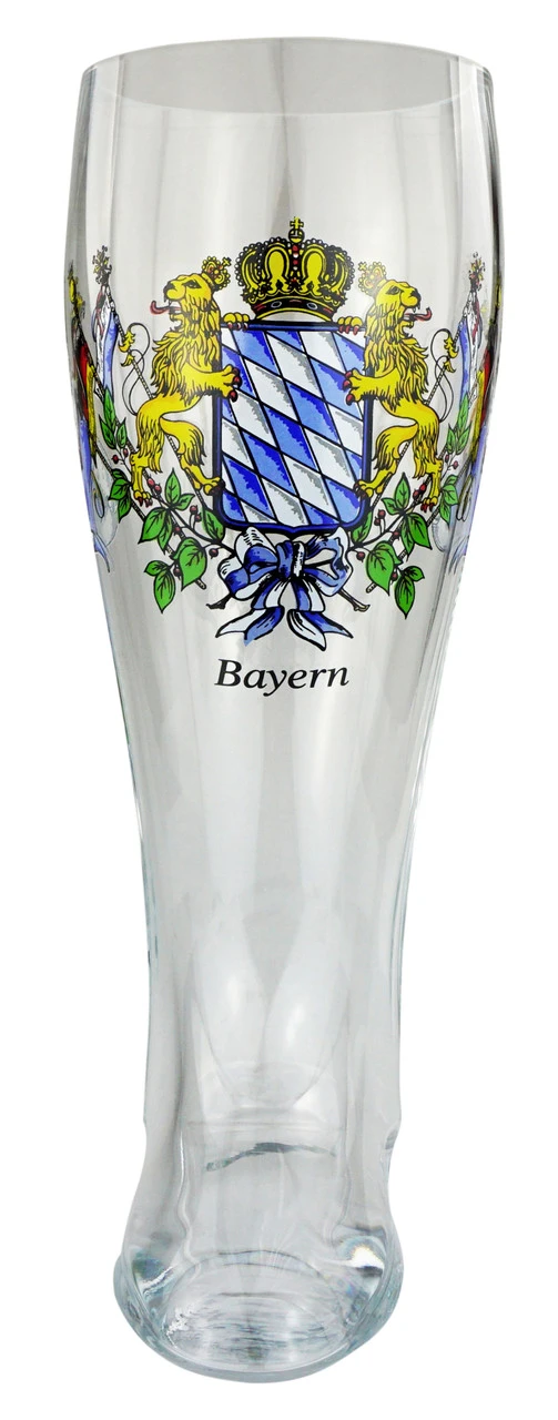 Bavarian Crest Glass Beer Boot 2 Liter 3 Bavarian Crest Glass Beer Boot 2 Liter