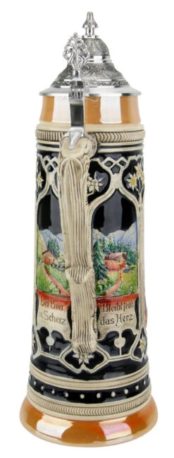 Bavarian Hunters Traditional Style 2 Liter Beer Stein 12 Bavarian Hunters Traditional Style 2 Liter Beer Stein -Beer Stein Store Bavarian Hunters 2 Liter Beer Stein T0080204 4 Back SM 59811.1479049677