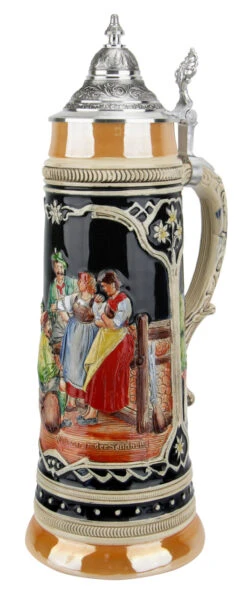Bavarian Hunters Traditional Style 2 Liter Beer Stein 14 Bavarian Hunters Traditional Style 2 Liter Beer Stein -Beer Stein Store Bavarian Hunters 2 Liter Beer Stein T0080204 4 Right Angle SM 53850.1479049707