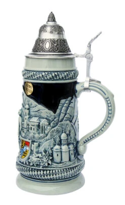 Bavarian Traditions Beer Stein Cobalt Blue -Beer Stein Store Bavarian Traditions Beer Stein Cobalt Blue KT1720EZ RS SM 46776.1401298846