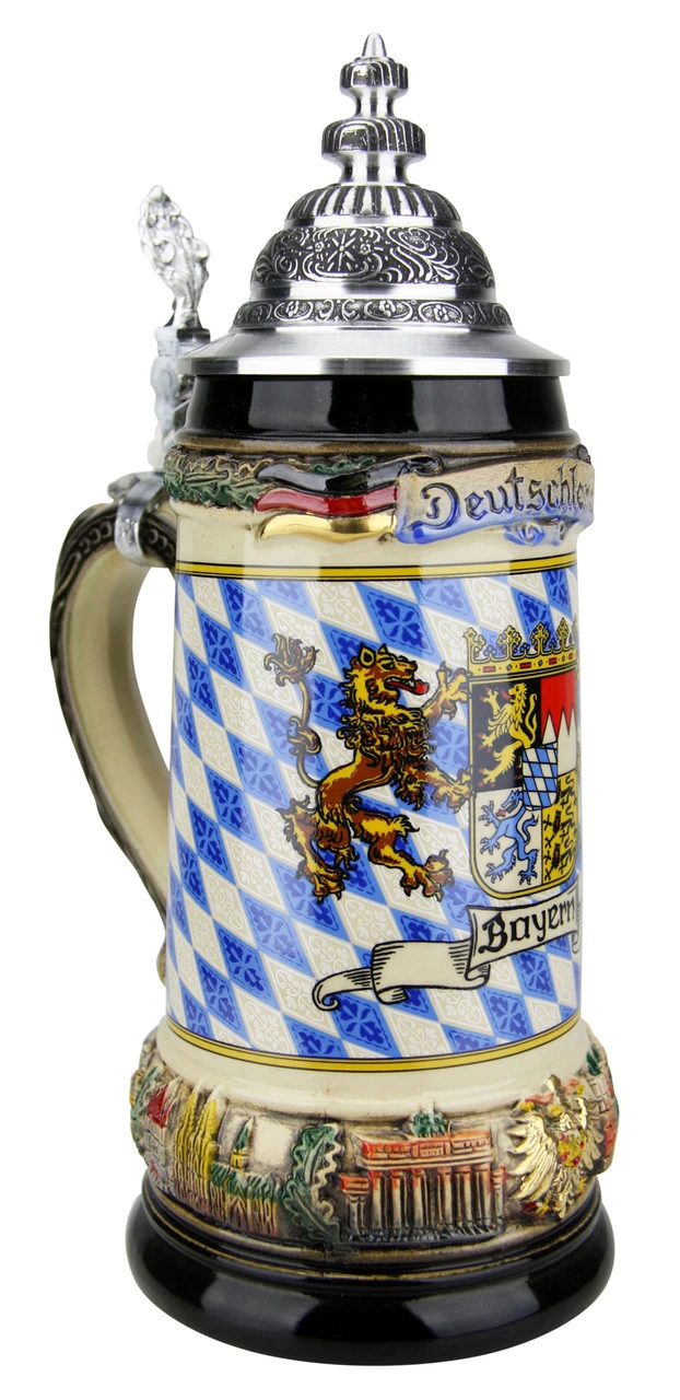 Bayern Coat Of Arms Deutschland Beer Stein 4 Bayern Coat Of Arms Deutschland Beer Stein - Image 2