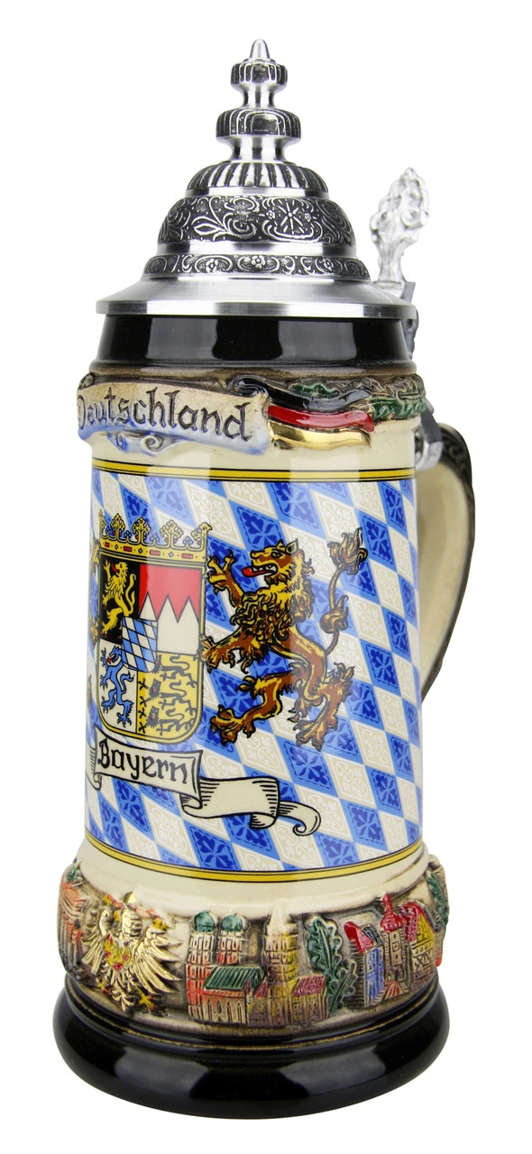 Bayern Coat Of Arms Deutschland Beer Stein 7 Bayern Coat Of Arms Deutschland Beer Stein - Image 5