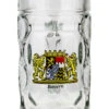 Bayern Crest Dimpled Oktoberfest Glass Beer Mug 0.5 Liter 1 Bayern Crest Dimpled Oktoberfest Glass Beer Mug 0.5 Liter -Beer Stein Store Bayern Crest Dimpled Oktoberfest Glass Beer Mug 0.5 Liter GS2105B FNT SM 56162.1510243036