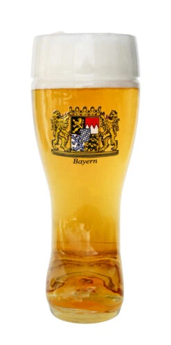Bayern Crest Glass Beer Boot 0.5 Liter 10 Bayern Crest Glass Beer Boot 0.5 Liter -Beer Stein Store Bayern Crest Glass Beer Boot 0.5 Liter GS2805B FNT SM 39202.1524702056