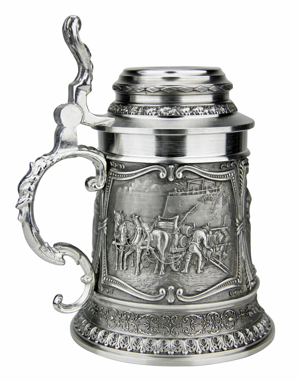 Beer Brewers Pewter Beer Stein 3 Beer Brewers Pewter Beer Stein