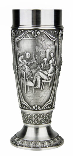 Beer Brewers Pewter Pilsner Tulip Cup 8 Beer Brewers Pewter Pilsner Tulip Cup -Beer Stein Store Beer Brewers Pewter Pilsner Tulip Cup AS10325 Side2 SM 50039.1550678798