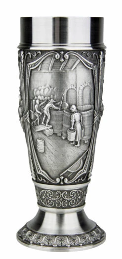 Beer Brewers Pewter Pilsner Tulip Cup 9 Beer Brewers Pewter Pilsner Tulip Cup -Beer Stein Store Beer Brewers Pewter Pilsner Tulip Cup AS10325 Side3 SM 38160.1511120988