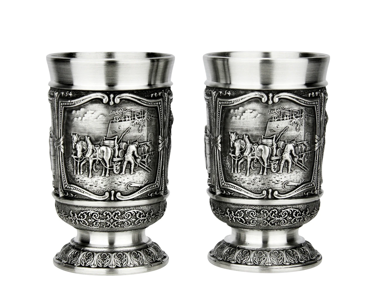 Beer Brewers Pewter Shot Cup 1 Oz | Set Of 2 4 Beer Brewers Pewter Shot Cup 1 Oz | Set Of 2 - Image 2