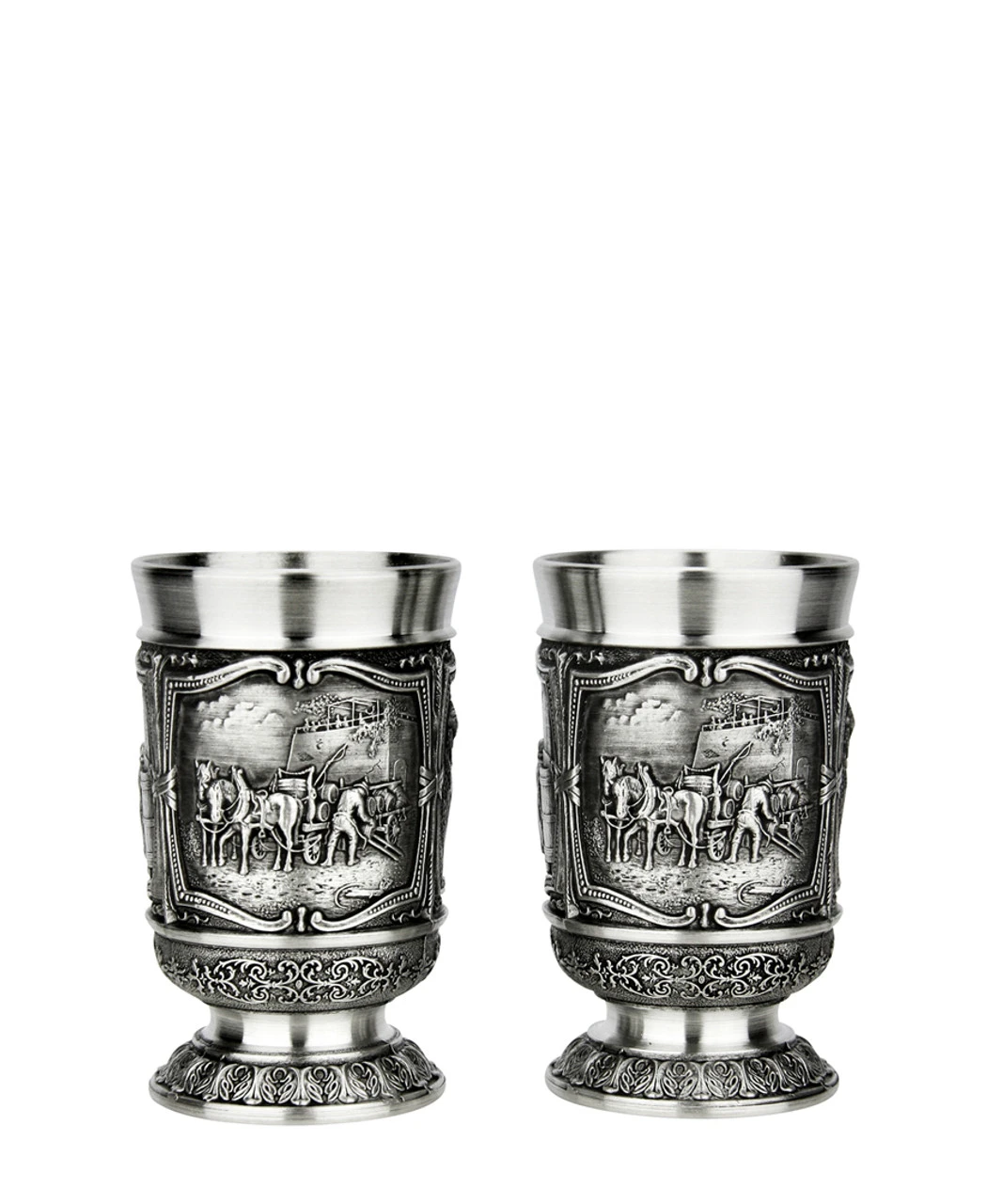 Beer Brewers Pewter Shot Cup 1 Oz | Set Of 2