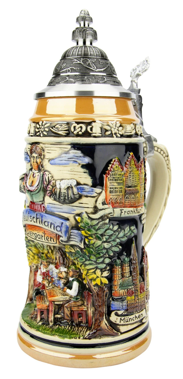 Beer Garden Panorama Grotto Stein | 1 Liter 7 Beer Garden Panorama Grotto Stein | 1 Liter - Image 5